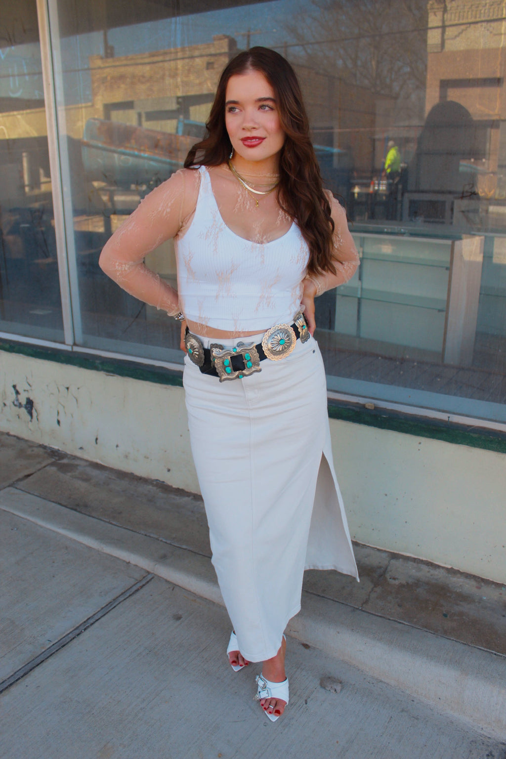 The Peyton Denim Skirt/ Bottoms