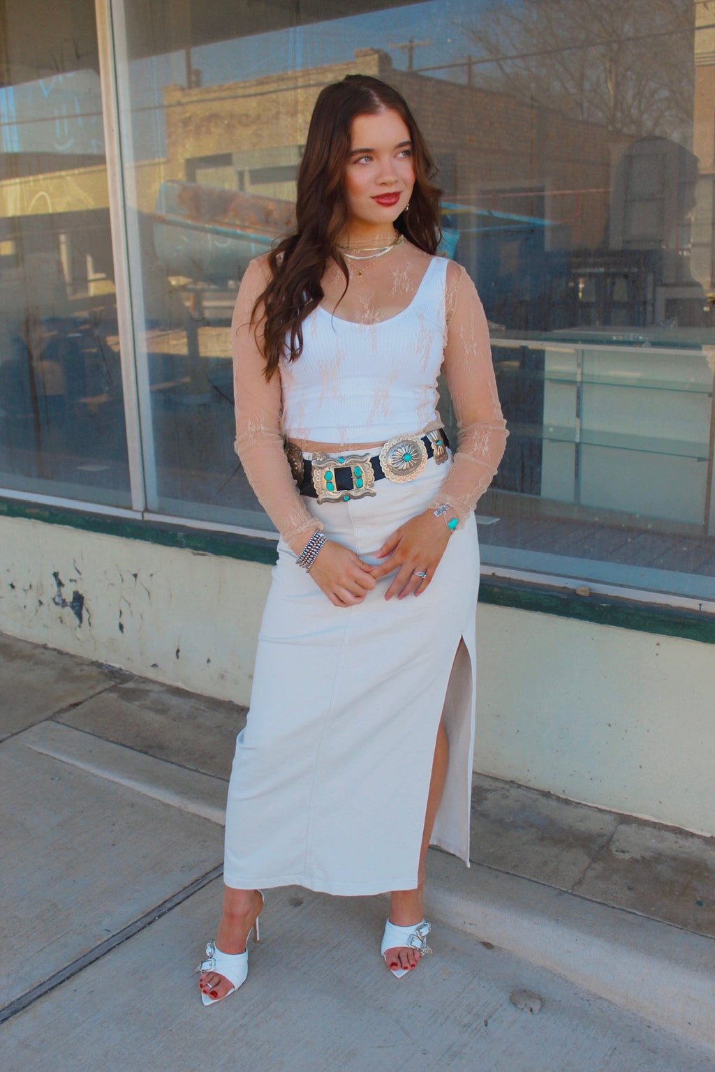 The Peyton Denim Skirt/ Bottoms