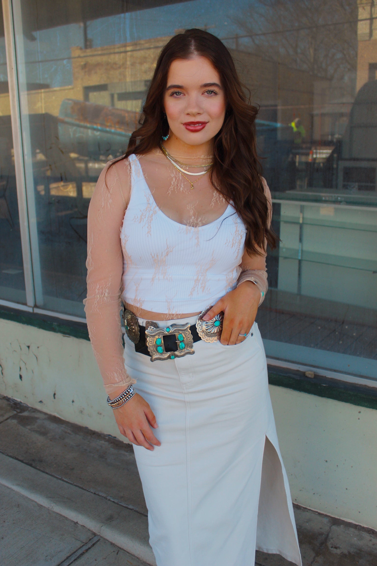 The Peyton Denim Skirt/ Bottoms
