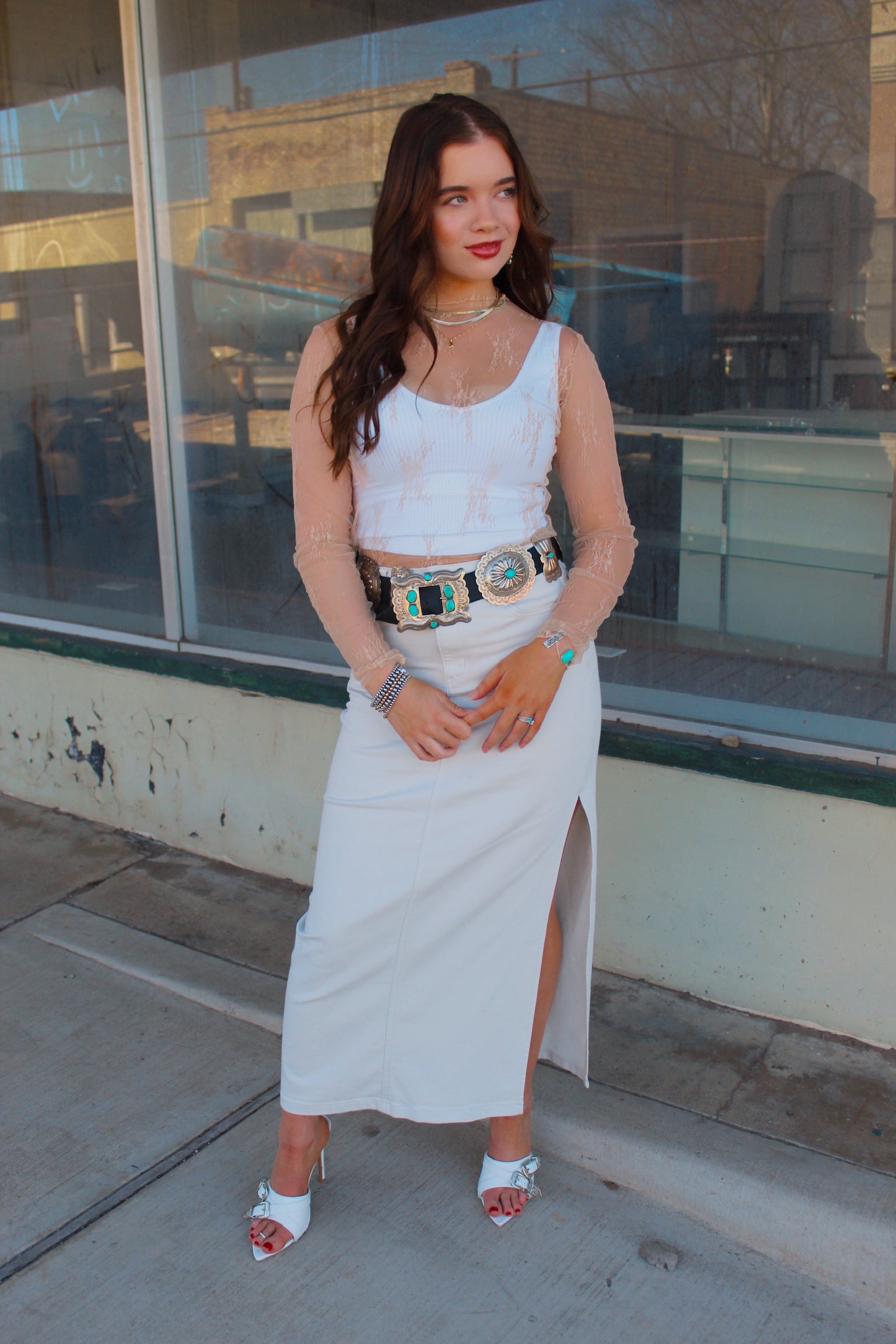 The Peyton Denim Skirt/ Bottoms