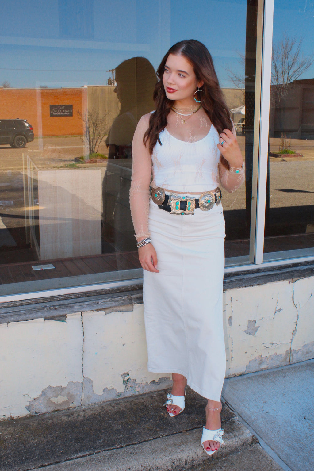 The Peyton Denim Skirt/ Bottoms