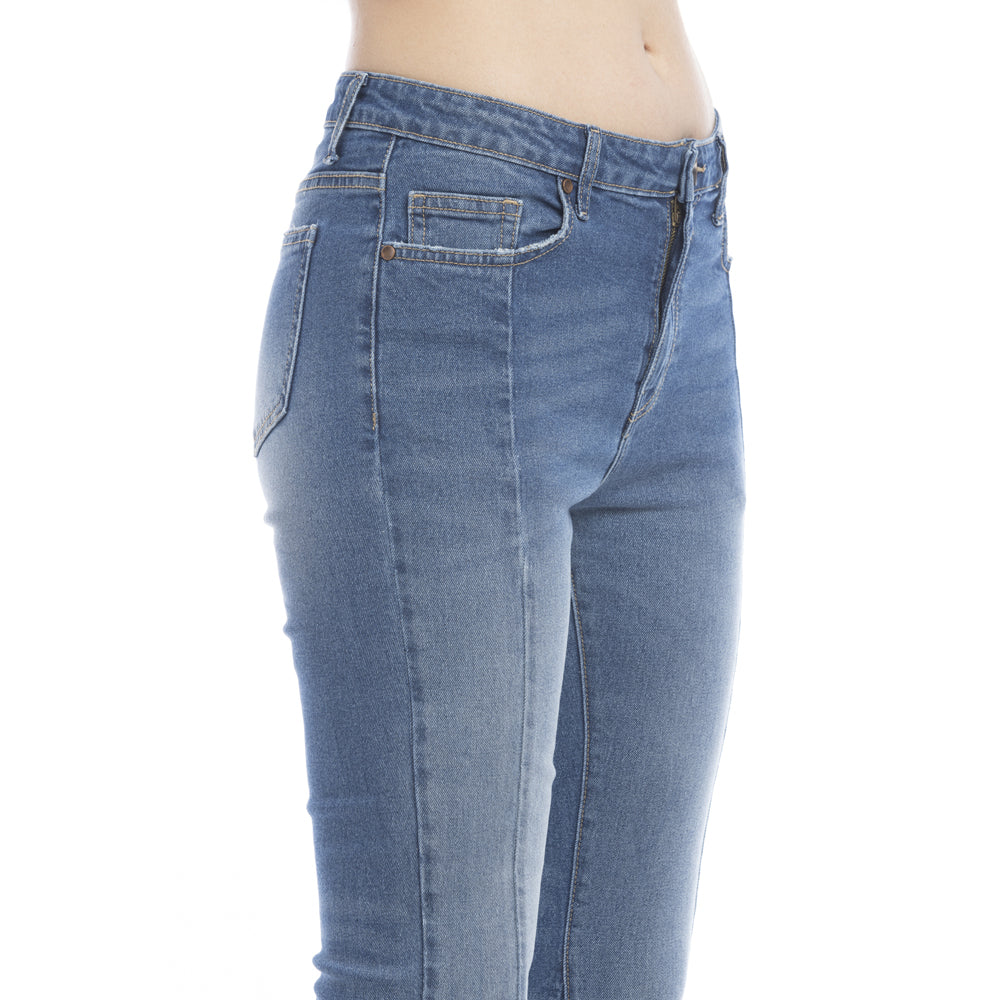 Viviana Length Stitch Accent Flared Leg Jeans/ Bottoms