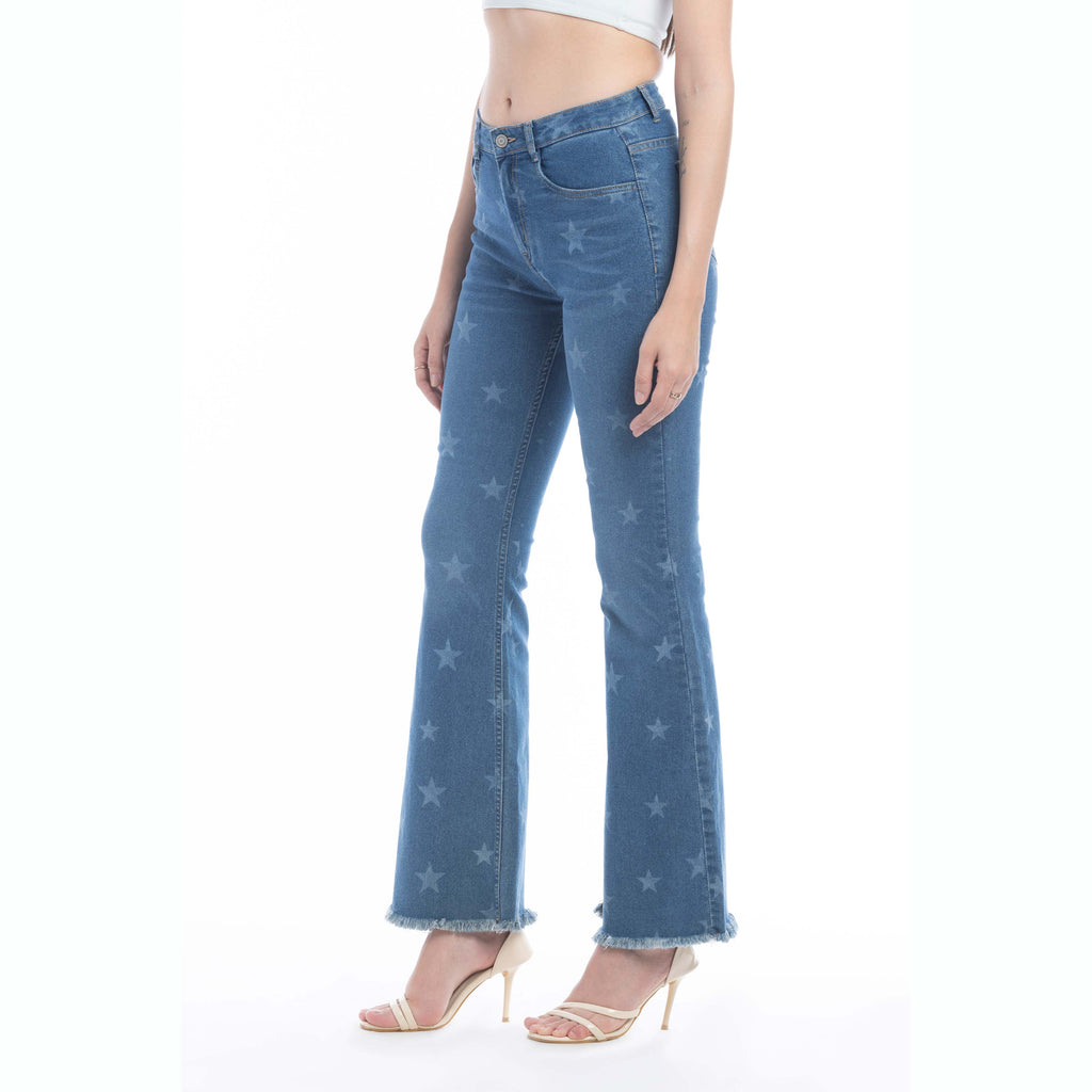 Shiloh Stars Flared Leg Jeans / Bottoms