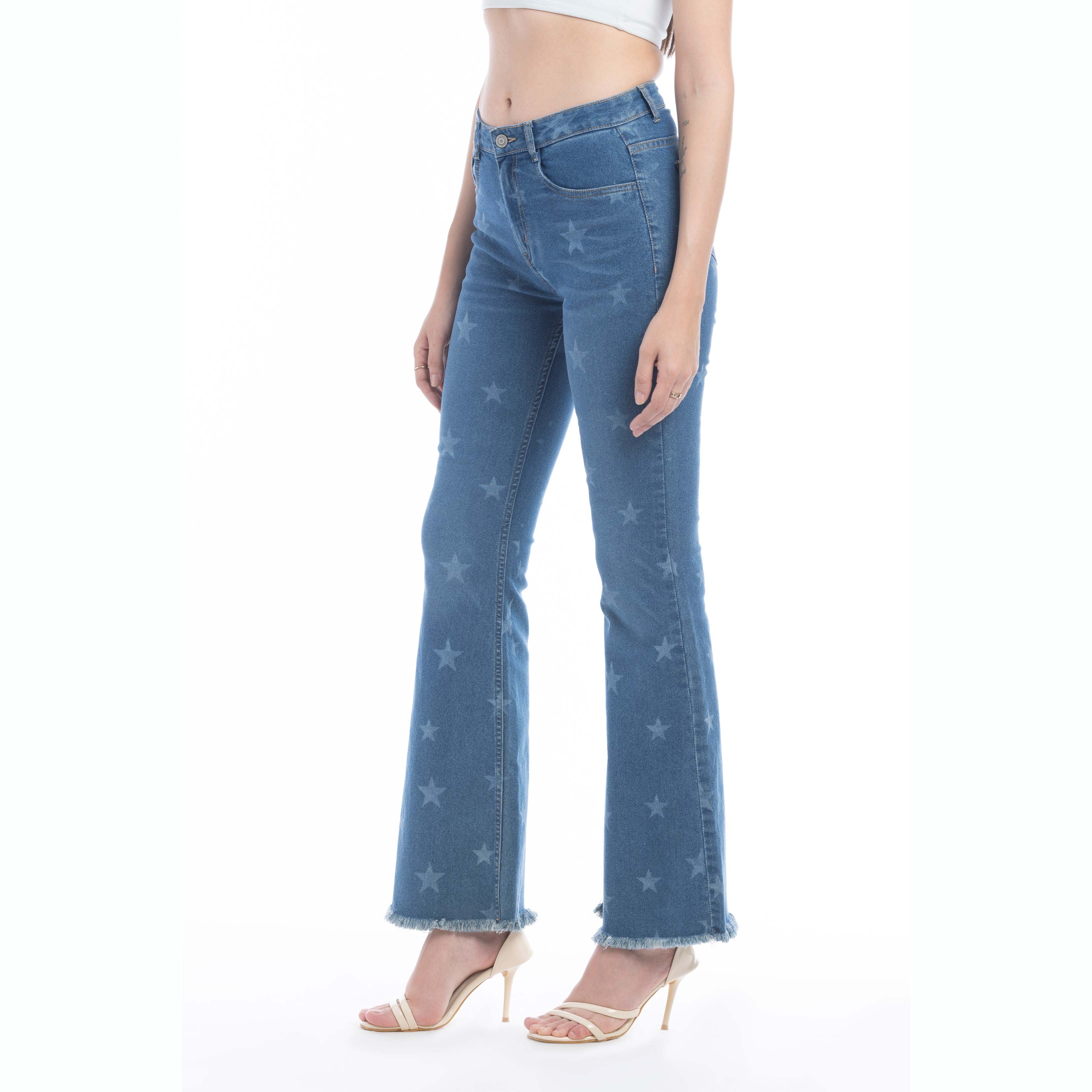 Shiloh Stars Flared Leg Jeans / Bottoms