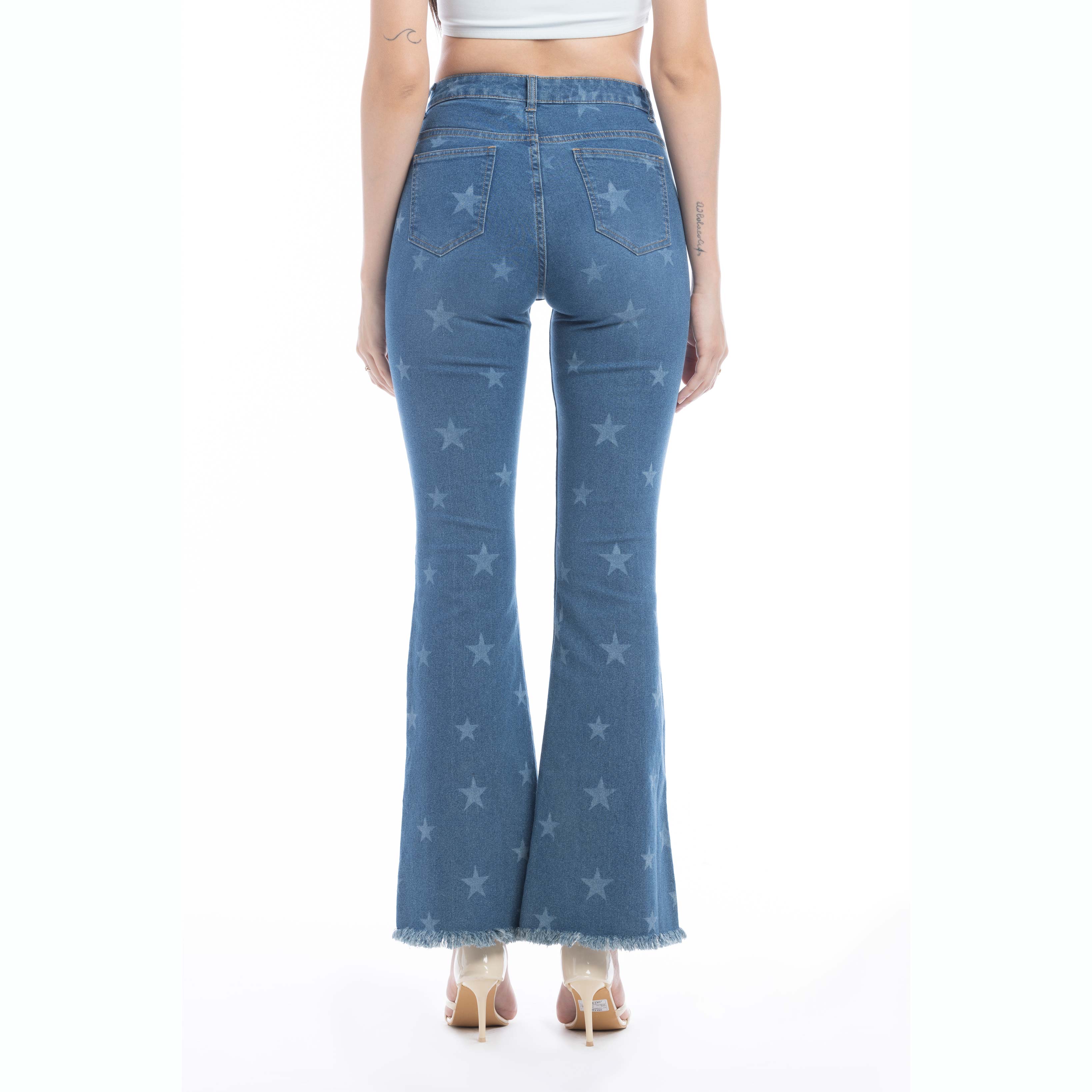 Shiloh Stars Flared Leg Jeans / Bottoms