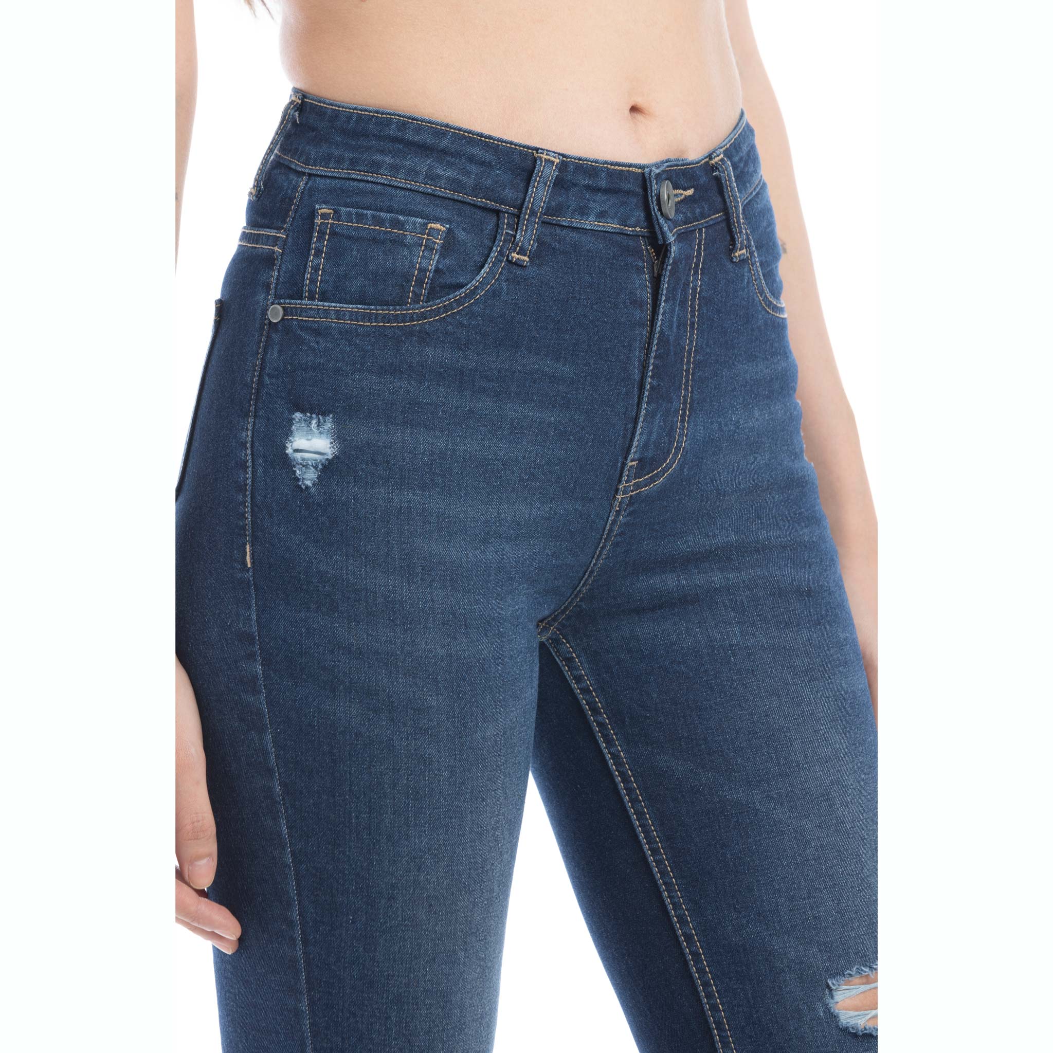 Jordan Distressed Frayed Hem Flared Jeans/ Bottoms